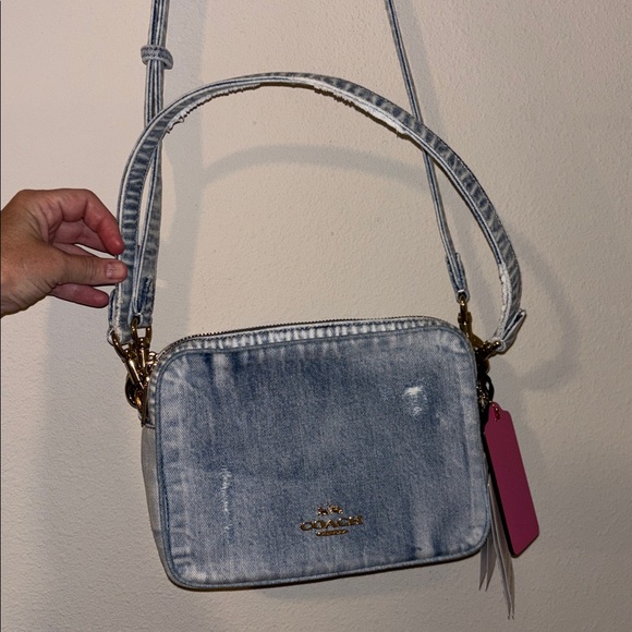 Coach Carey Denim Crossbody - Picture 5 of 7